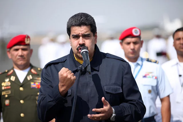 Nicolas Maduro le 4 décembre 2014 (Crédits : Presidencia de la República del Ecuador, licence CC-BY-NC-SA 2.0), via Flickr.