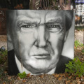 Donald Trump painted portrait By: thierry ehrmann - CC BY 2.0