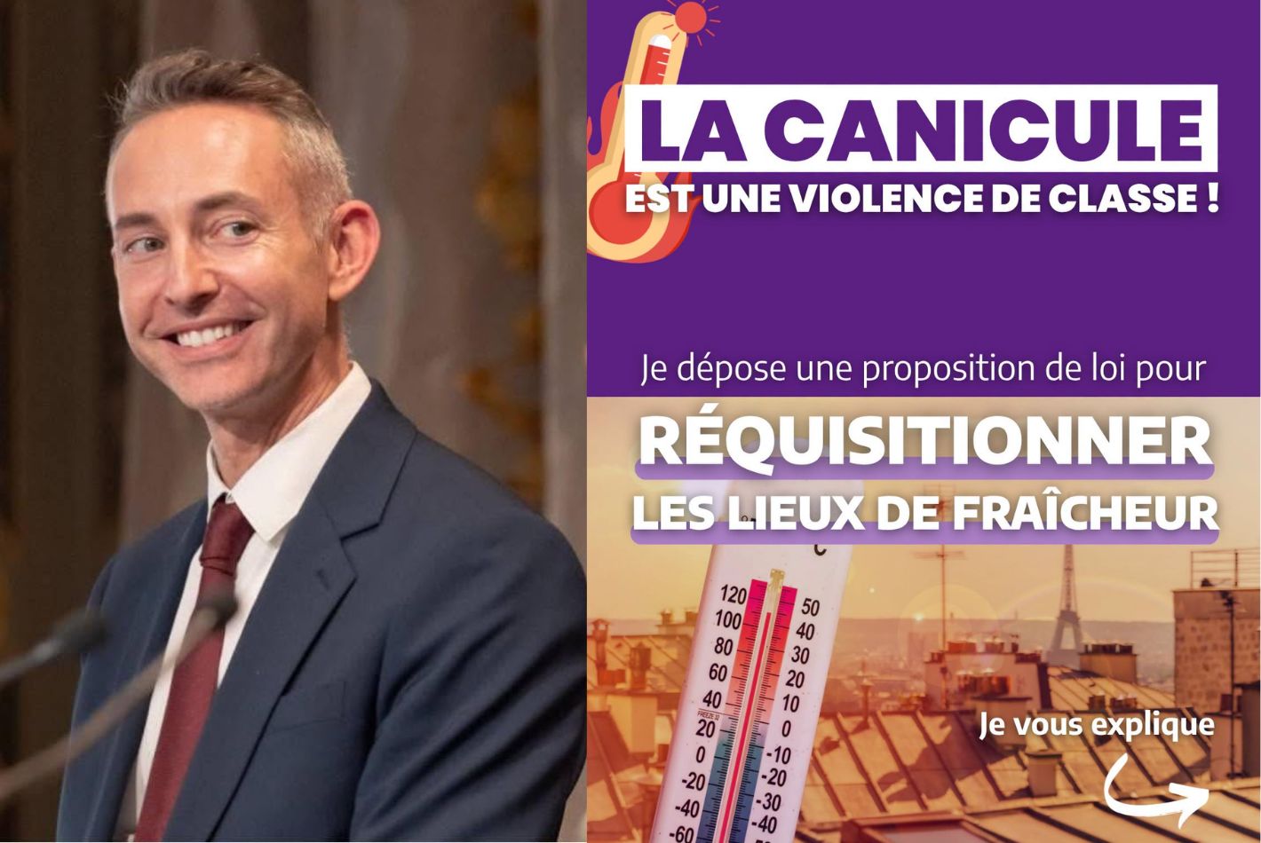 Le sénateur communiste Ian Brossat veut instaurer une « réquisition climatique »
